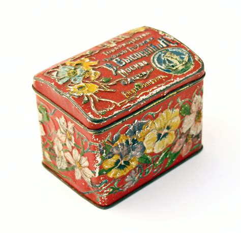 Vintage Tea Metal Box 